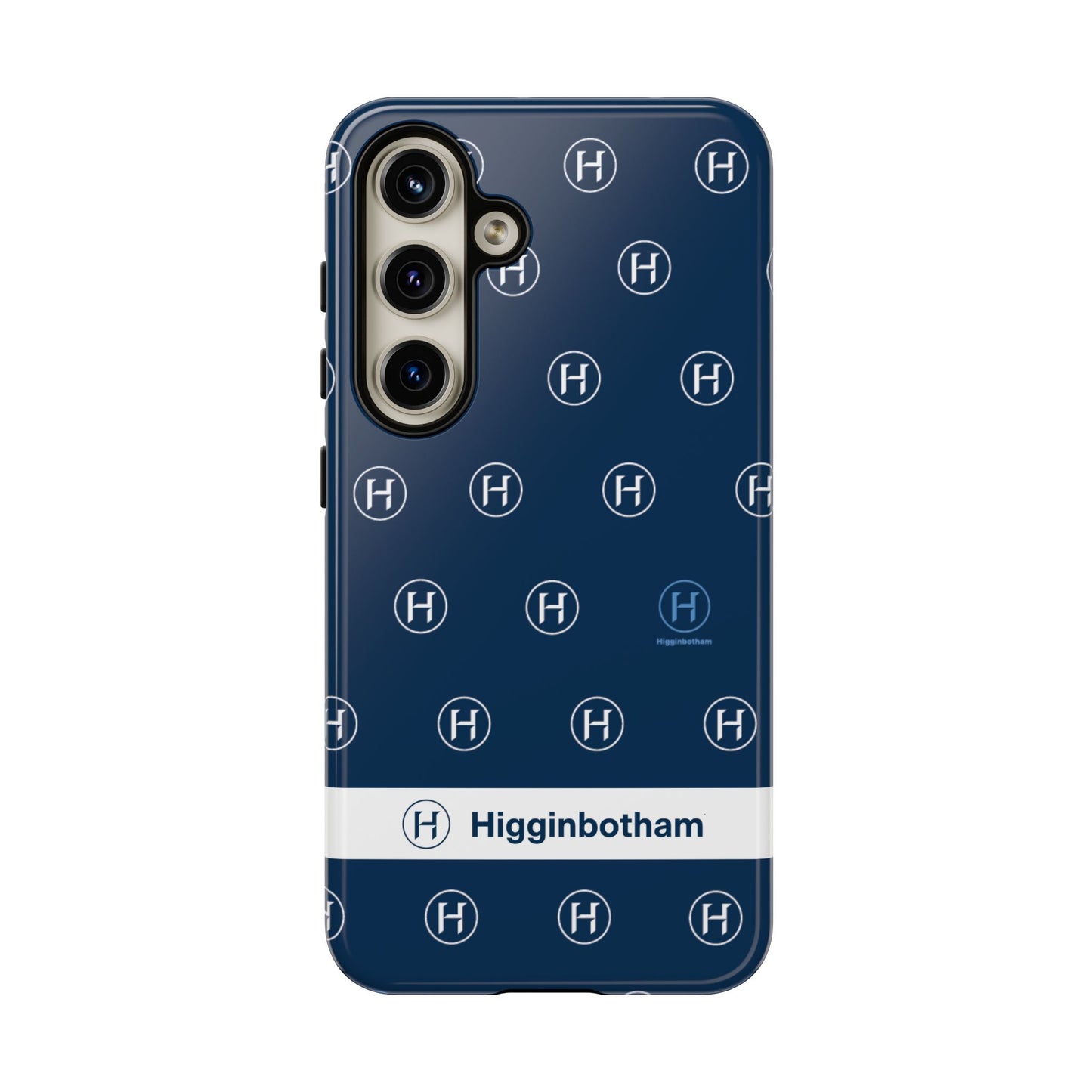 Navy Monogram Tough Phone Case — Shielded Slim Protective Cover