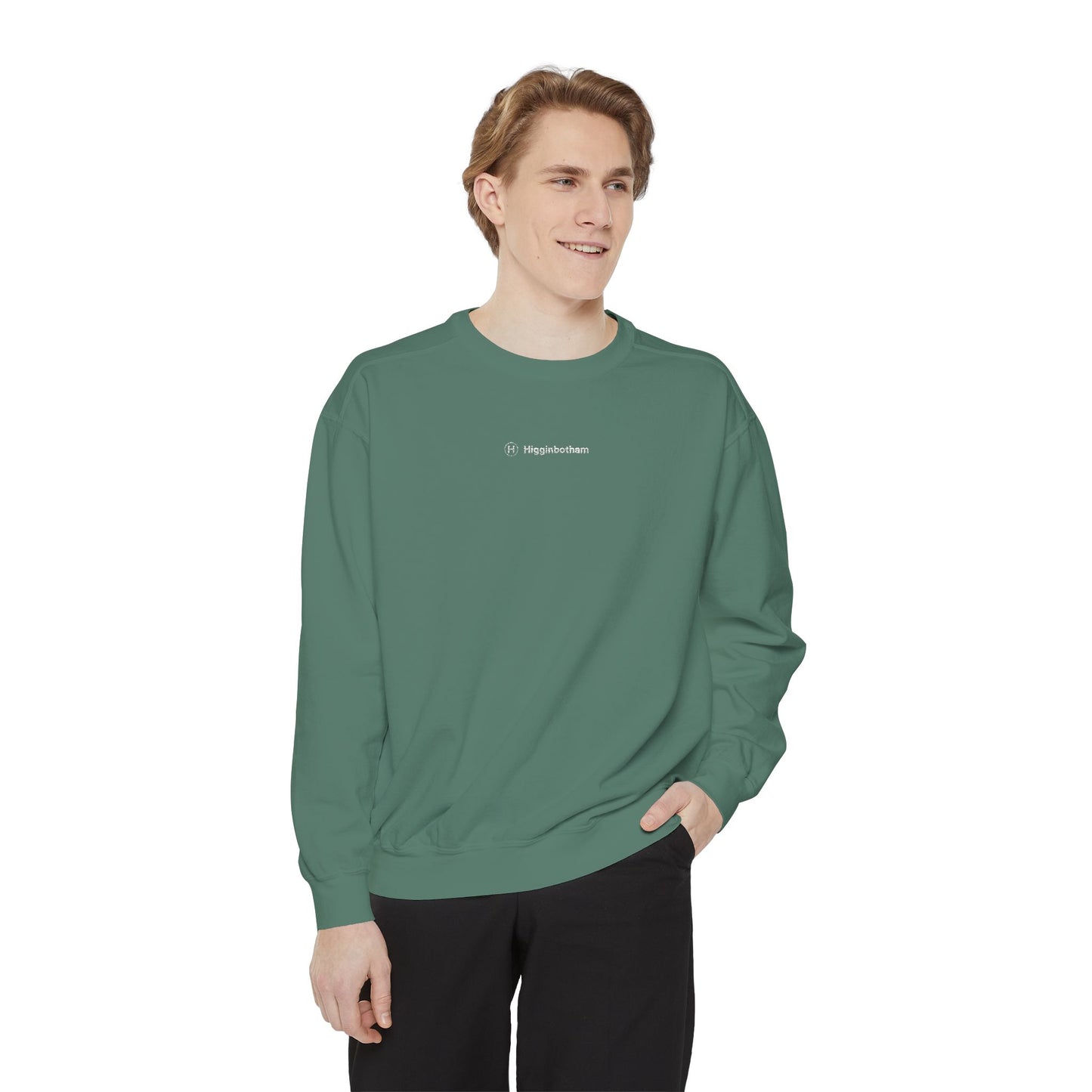 Comfort Colors Sweatshirt — Garment-Dyed Crewneck with Embroidery