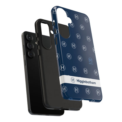 Navy Monogram Tough Phone Case — Shielded Slim Protective Cover
