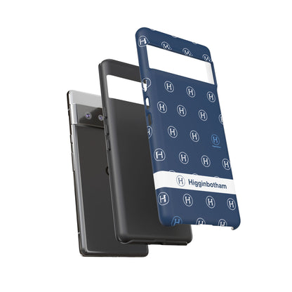 Navy Monogram Tough Phone Case — Shielded Slim Protective Cover