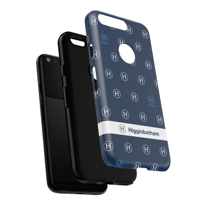 Navy Monogram Tough Phone Case — Shielded Slim Protective Cover
