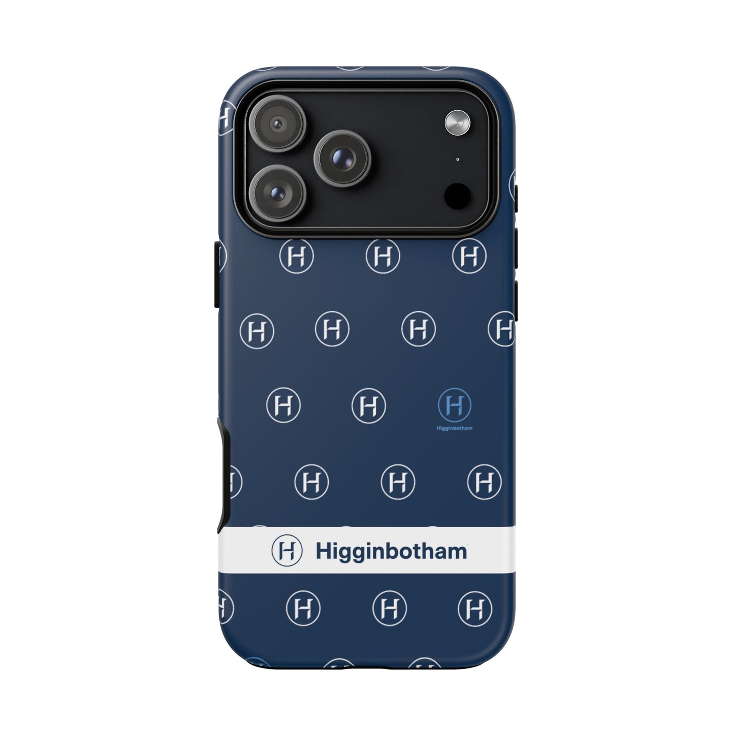 Navy Monogram Tough Phone Case — Shielded Slim Protective Cover