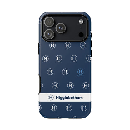 Navy Monogram Tough Phone Case — Shielded Slim Protective Cover