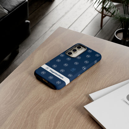 Navy Monogram Tough Phone Case — Shielded Slim Protective Cover