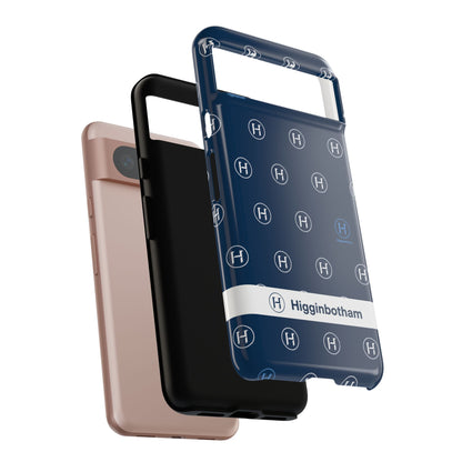 Navy Monogram Tough Phone Case — Shielded Slim Protective Cover