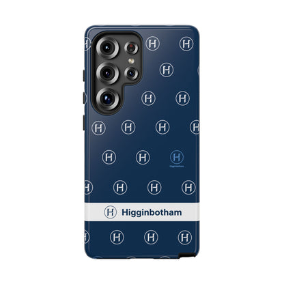 Navy Monogram Tough Phone Case — Shielded Slim Protective Cover
