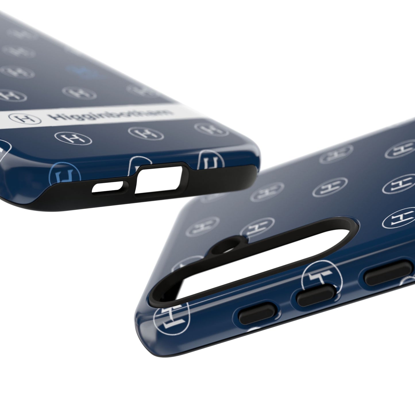 Navy Monogram Tough Phone Case — Shielded Slim Protective Cover