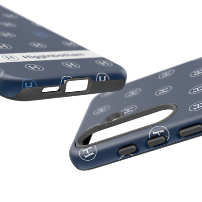 Navy Monogram Tough Phone Case — Shielded Slim Protective Cover