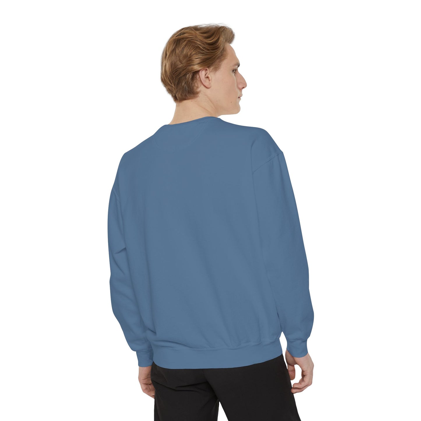 Comfort Colors Sweatshirt — Garment-Dyed Crewneck with Embroidery