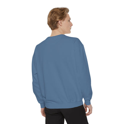 Comfort Colors Sweatshirt — Garment-Dyed Crewneck with Embroidery