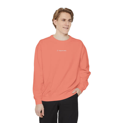 Comfort Colors Sweatshirt — Garment-Dyed Crewneck with Embroidery