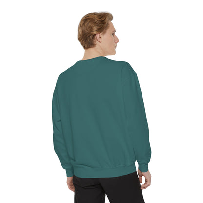 Comfort Colors Sweatshirt — Garment-Dyed Crewneck with Embroidery