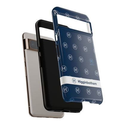 Navy Monogram Tough Phone Case — Shielded Slim Protective Cover