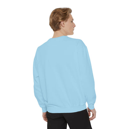 Comfort Colors Sweatshirt — Garment-Dyed Crewneck with Embroidery