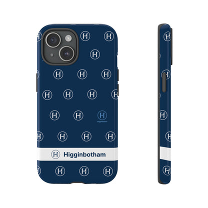 Navy Monogram Tough Phone Case — Shielded Slim Protective Cover
