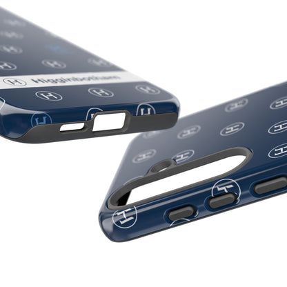 Navy Monogram Tough Phone Case — Shielded Slim Protective Cover