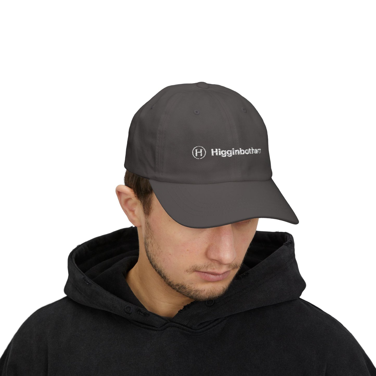 Embroidered 'Higginbotham' Classic Dad Cap — Minimal Logo Baseball Hat