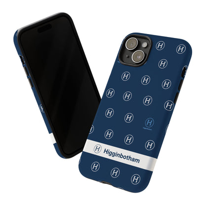 Navy Monogram Tough Phone Case — Shielded Slim Protective Cover