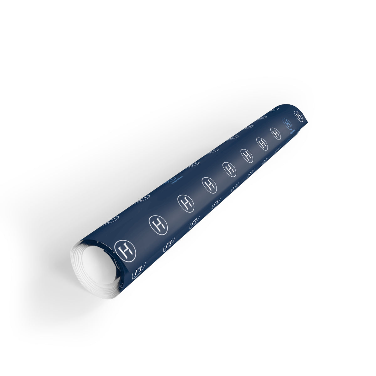 Navy Higginbotham Logo Gift Wrap Roll