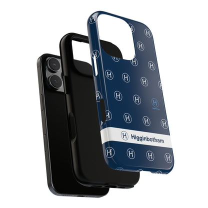 Navy Monogram Tough Phone Case — Shielded Slim Protective Cover