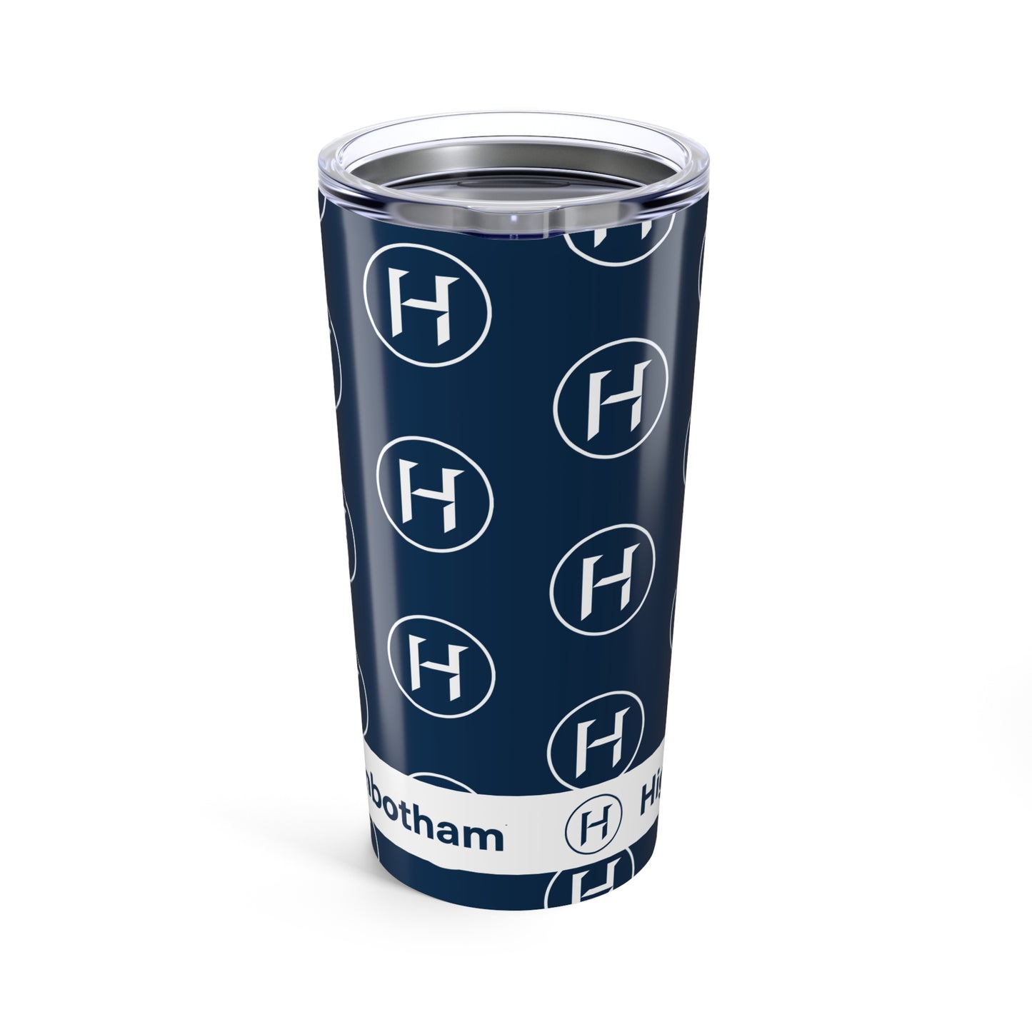 "H" Pattern 20oz Tumbler — Navy Stainless Insulated Cup