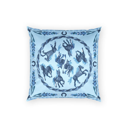 Western Print Velvet Pillow