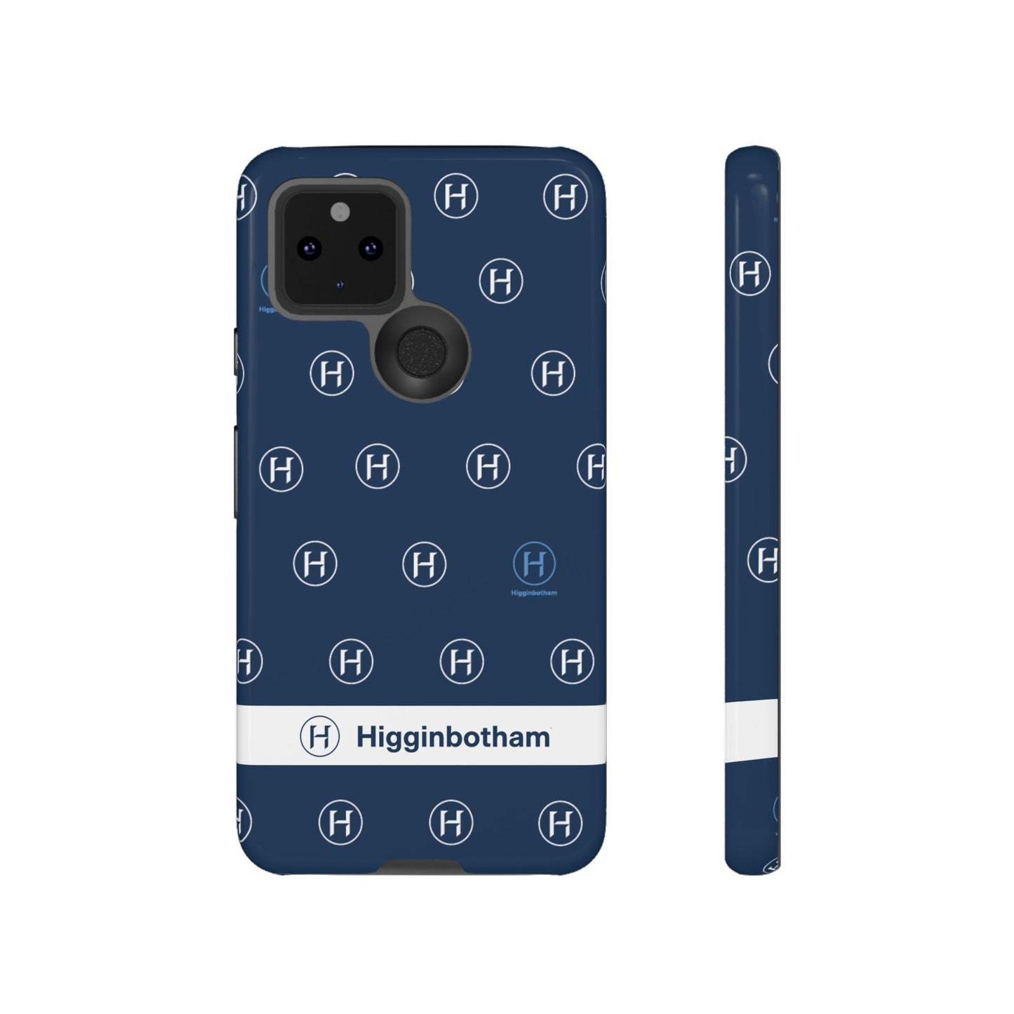 Navy Monogram Tough Phone Case — Shielded Slim Protective Cover