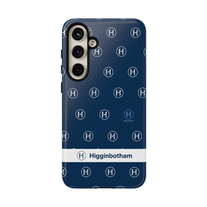Navy Monogram Tough Phone Case — Shielded Slim Protective Cover