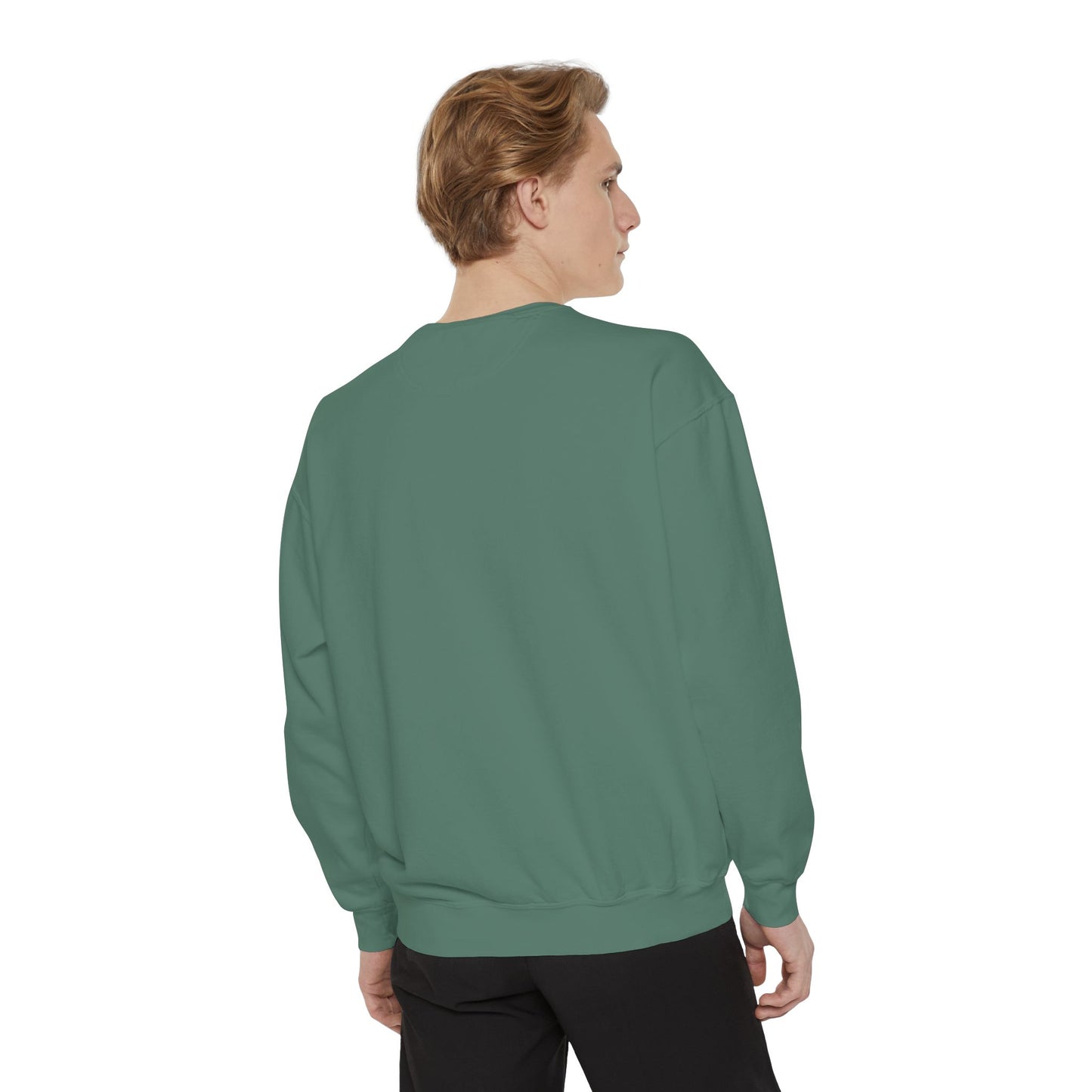 Comfort Colors Sweatshirt — Garment-Dyed Crewneck with Embroidery
