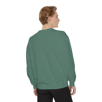 Comfort Colors Sweatshirt — Garment-Dyed Crewneck with Embroidery