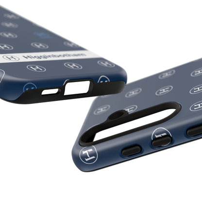 Navy Monogram Tough Phone Case — Shielded Slim Protective Cover