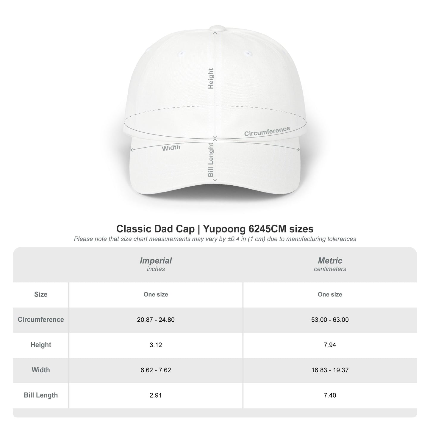 Classic Embroidered Dad Cap