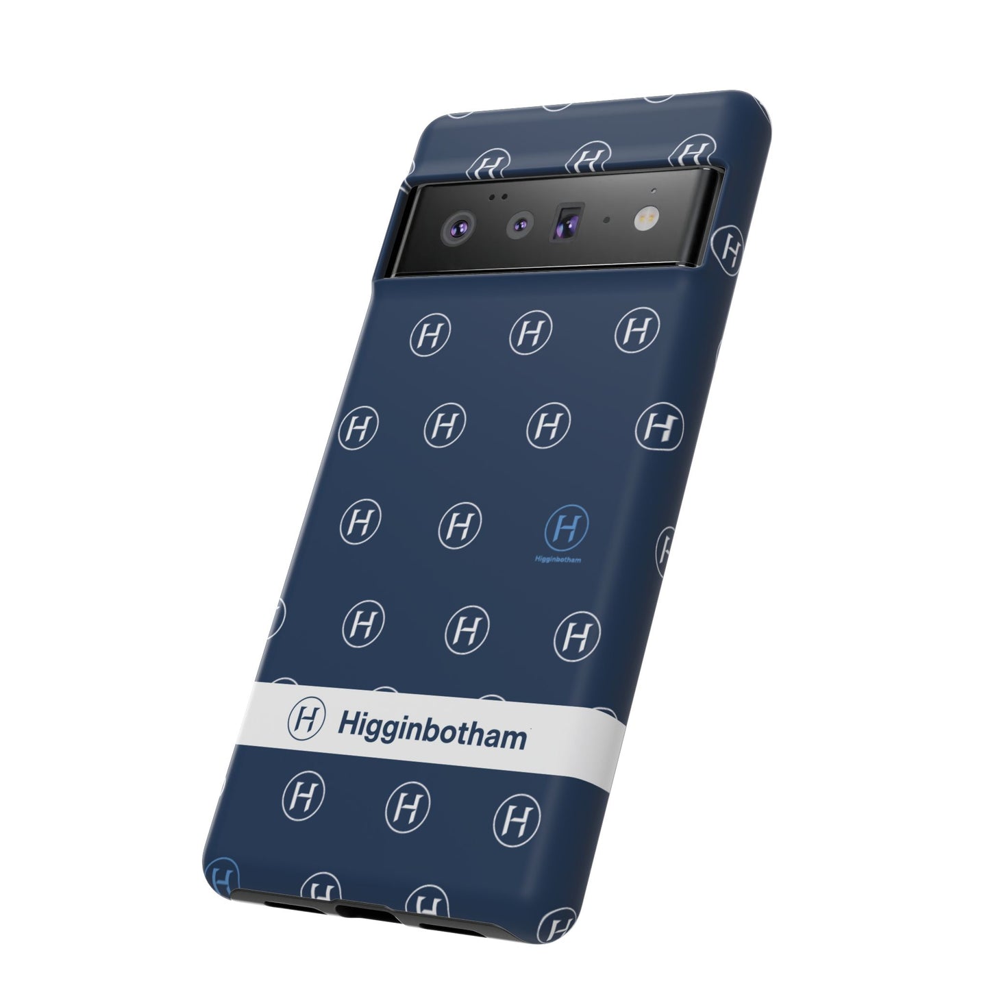 Navy Monogram Tough Phone Case — Shielded Slim Protective Cover