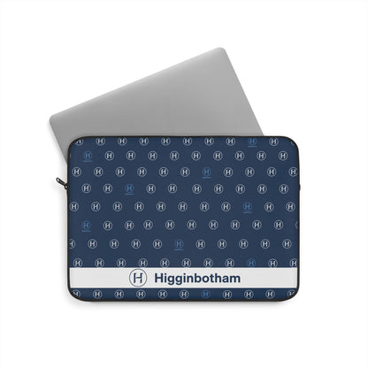 Monogrammed Navy Pattern Laptop Sleeve