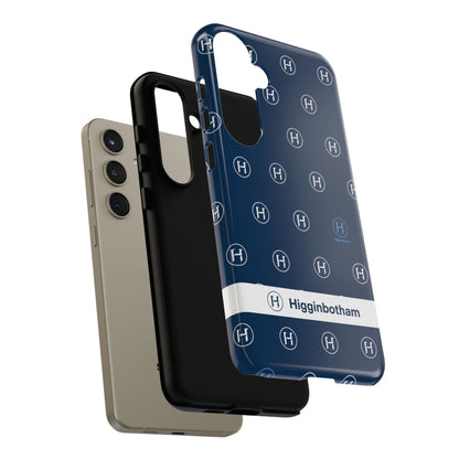 Navy Monogram Tough Phone Case — Shielded Slim Protective Cover