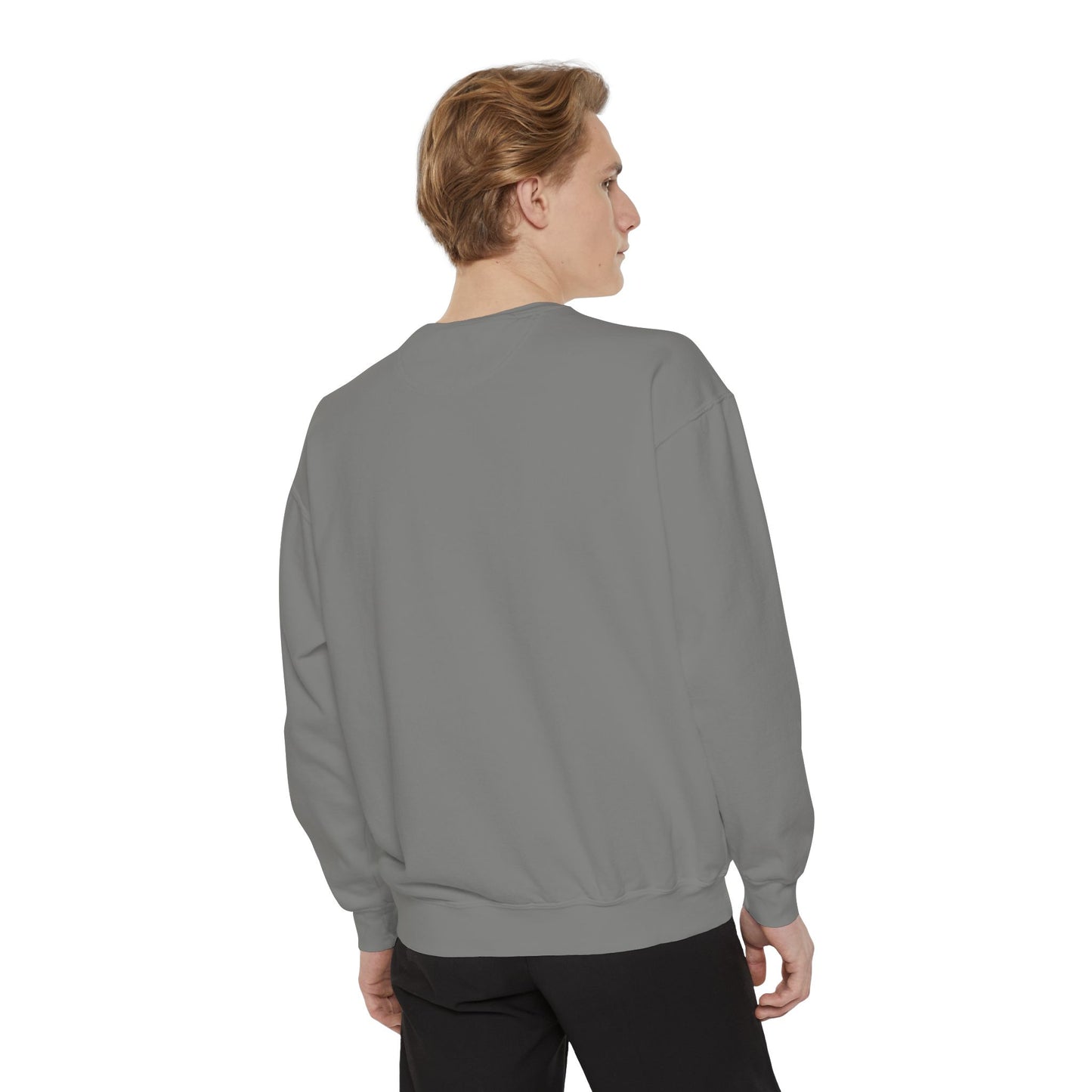 Comfort Colors Sweatshirt — Garment-Dyed Crewneck with Embroidery