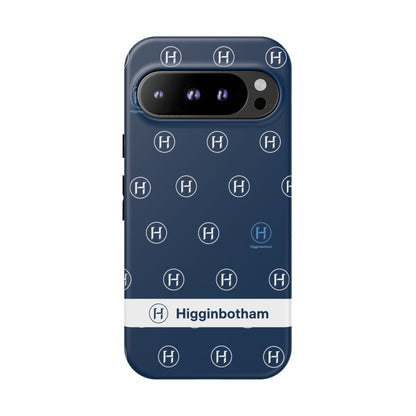 Navy Monogram Tough Phone Case — Shielded Slim Protective Cover