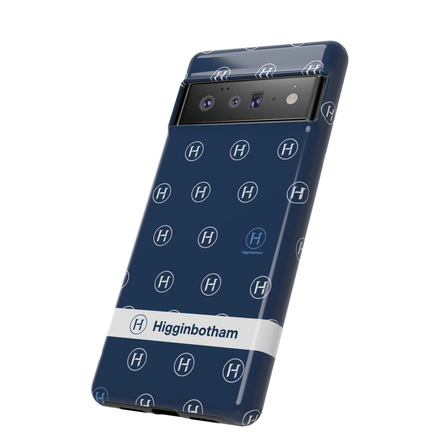 Navy Monogram Tough Phone Case — Shielded Slim Protective Cover