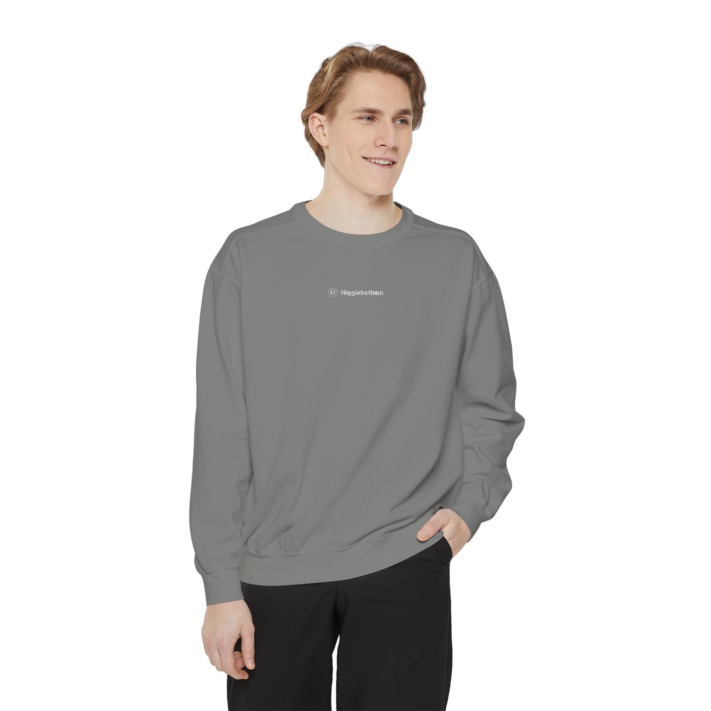 Comfort Colors Sweatshirt — Garment-Dyed Crewneck with Embroidery