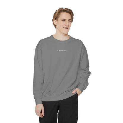 Comfort Colors Sweatshirt — Garment-Dyed Crewneck with Embroidery