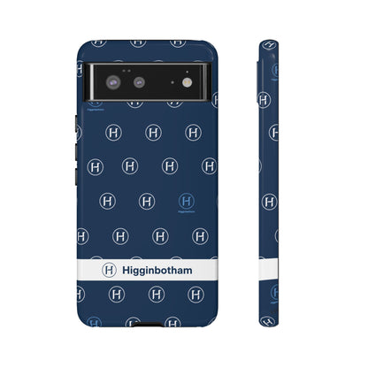 Navy Monogram Tough Phone Case — Shielded Slim Protective Cover