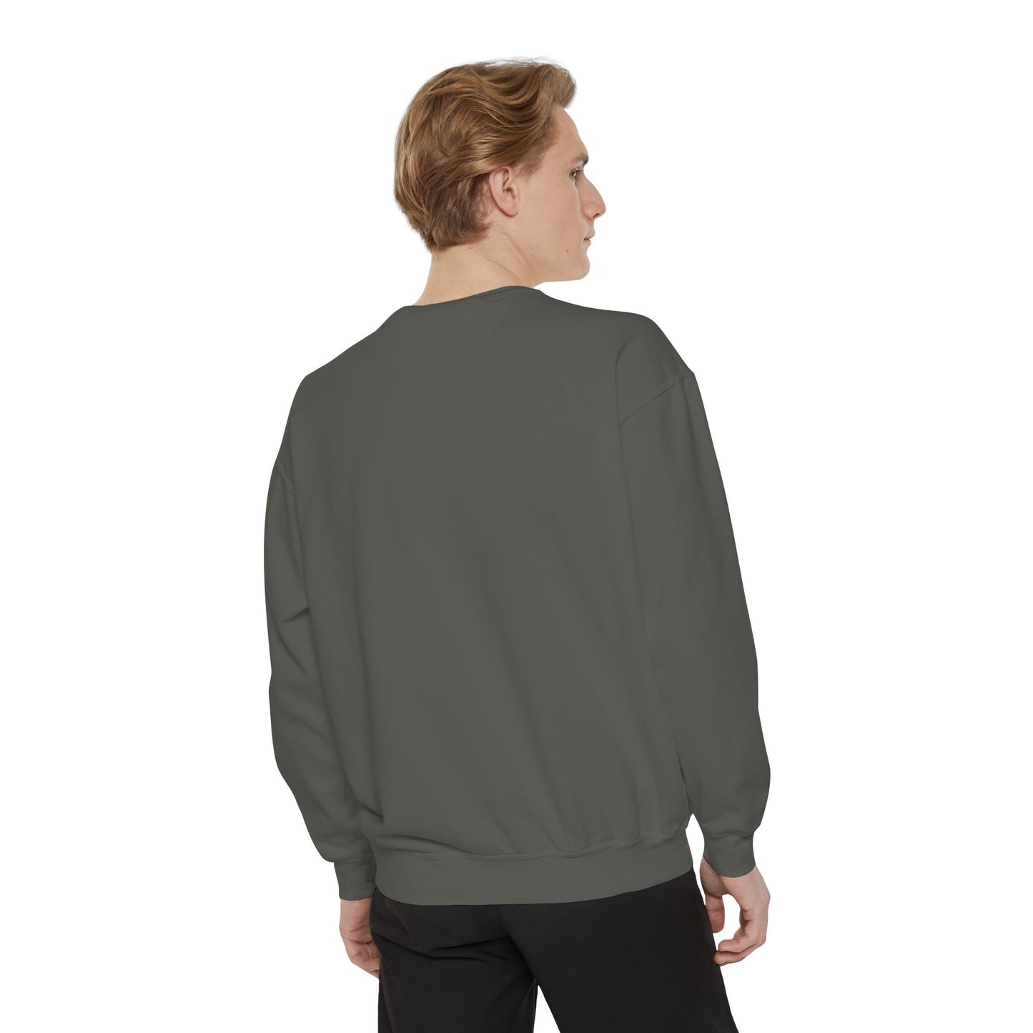 Comfort Colors Sweatshirt — Garment-Dyed Crewneck with Embroidery