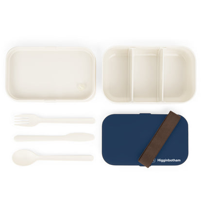Personalized Navy Bento Lunch Box — Custom Name Insulated Meal Container