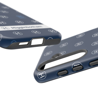 Navy Monogram Tough Phone Case — Shielded Slim Protective Cover