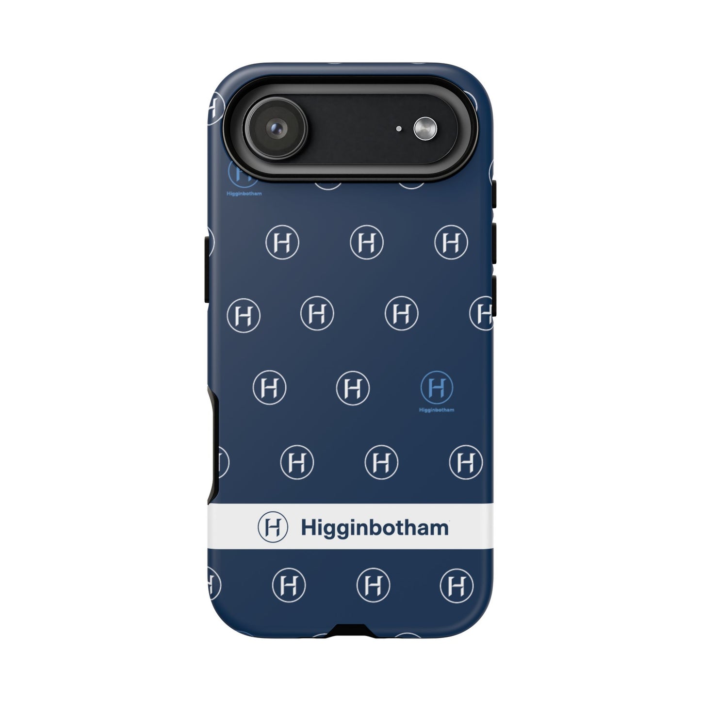 Navy Monogram Tough Phone Case — Shielded Slim Protective Cover