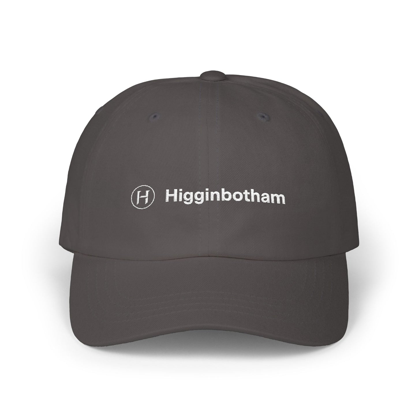 Embroidered 'Higginbotham' Classic Dad Cap — Minimal Logo Baseball Hat