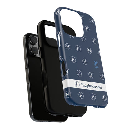 Navy Monogram Tough Phone Case — Shielded Slim Protective Cover