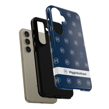 Navy Monogram Tough Phone Case — Shielded Slim Protective Cover