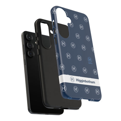Navy Monogram Tough Phone Case — Shielded Slim Protective Cover