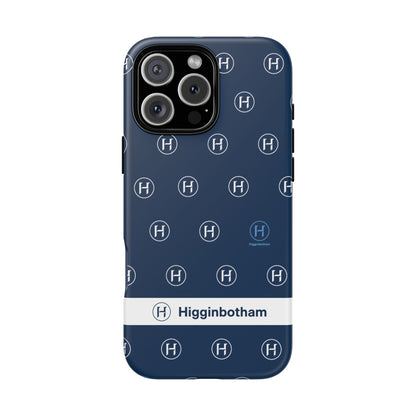 Navy Monogram Tough Phone Case — Shielded Slim Protective Cover